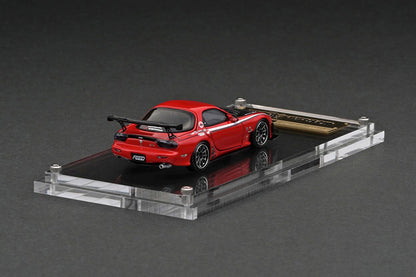 IG2725 ignition model 1:64 Mazda FEED RX-7 (FD3S) Maou Red