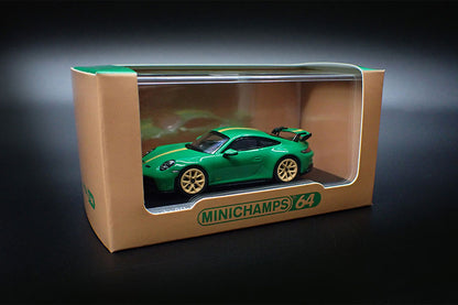 [ Back-order ] MINICHAMPS 643061007 1:64 Porsche 911 (992) GT3 Python Green