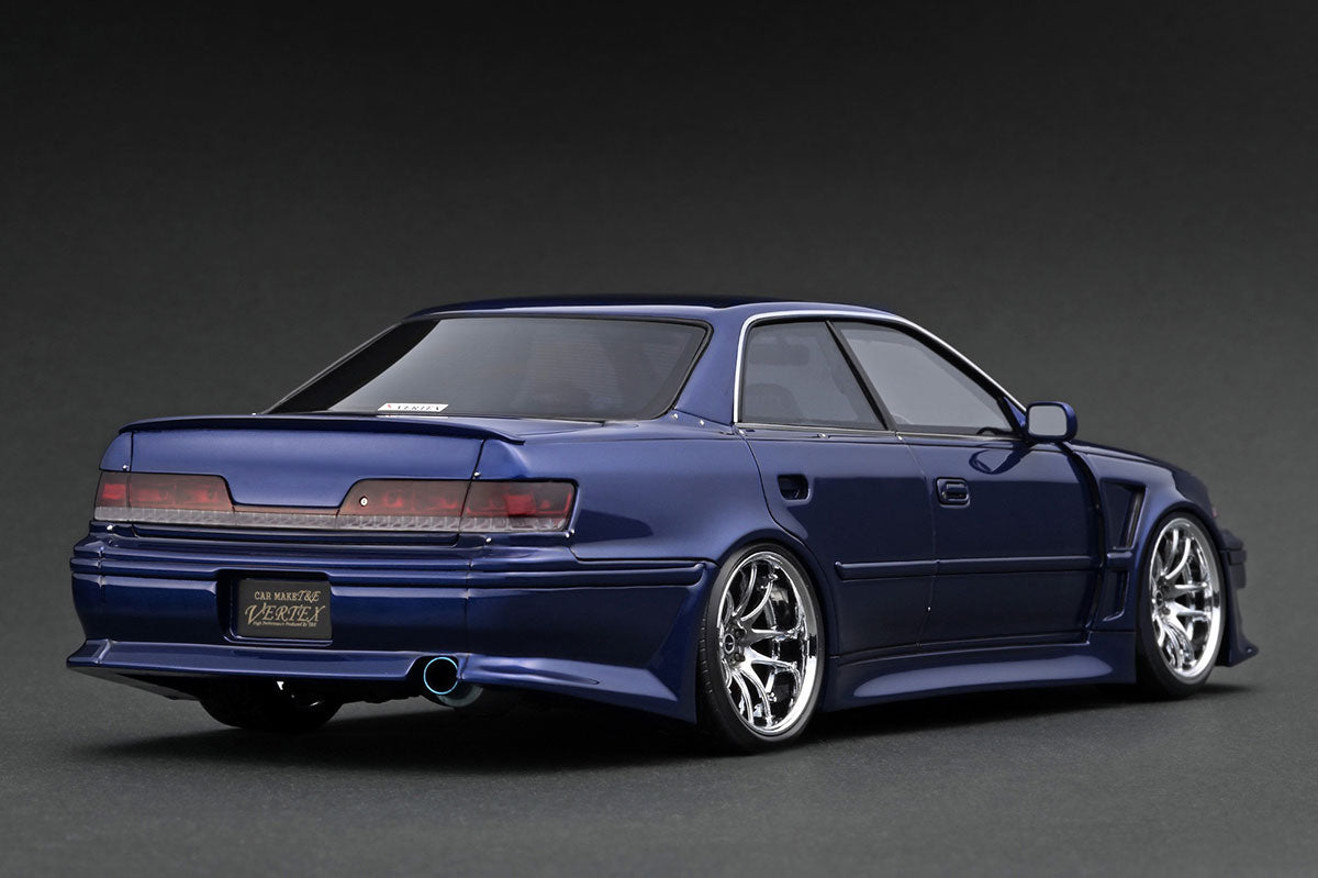 [ Back-order ] ignition model IG3581 1:18 VERTEX JZX100 MARK II Blue Metallic model car