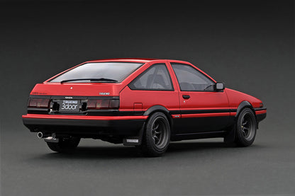 IG2790 ignition model 1:18 Toyota Sprinter Trueno 3Dr GT Apex (AE86) Red/Black