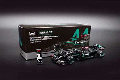 [ Back-order ]  Tarmac Works T64G-F036-LH4 1:64 Mercedes-AMG F1 W11 EQ Performance British GP 2020 Winner model car