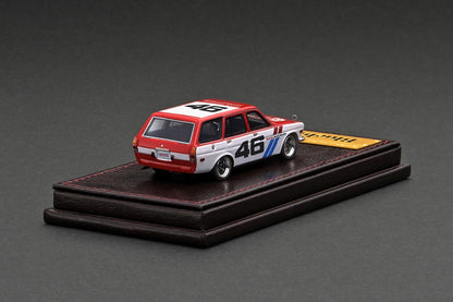 [ Back-order ] ignition model IG2929 1:64 Datsun Bluebird (510) Wagon Red/White