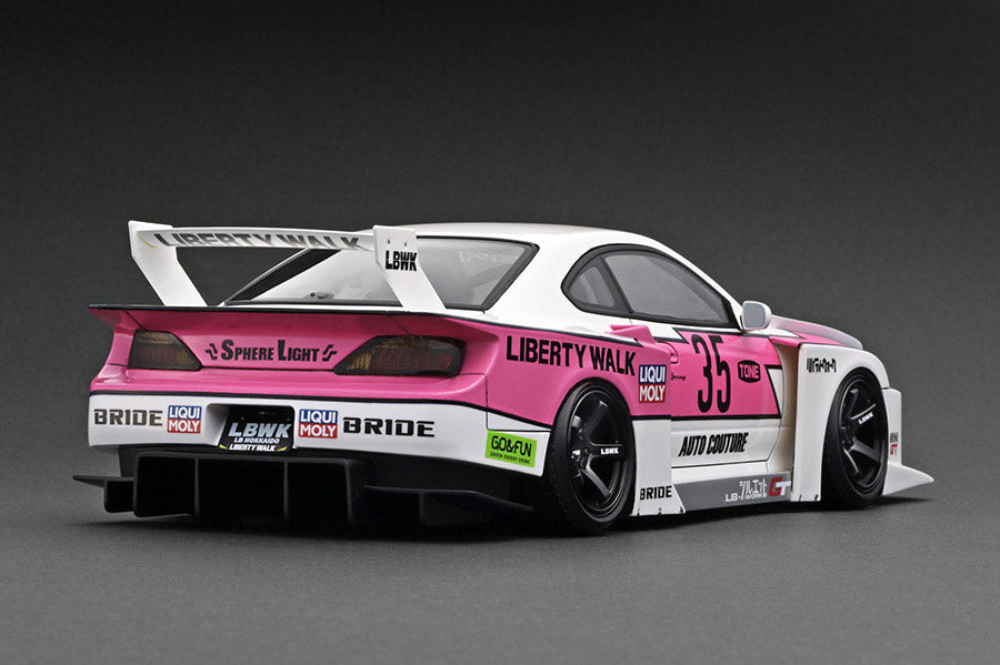 [ Back-order ] ignition model IG2921 1:18 LB-Super Silhouette S15 SILVIA White/Pink model car