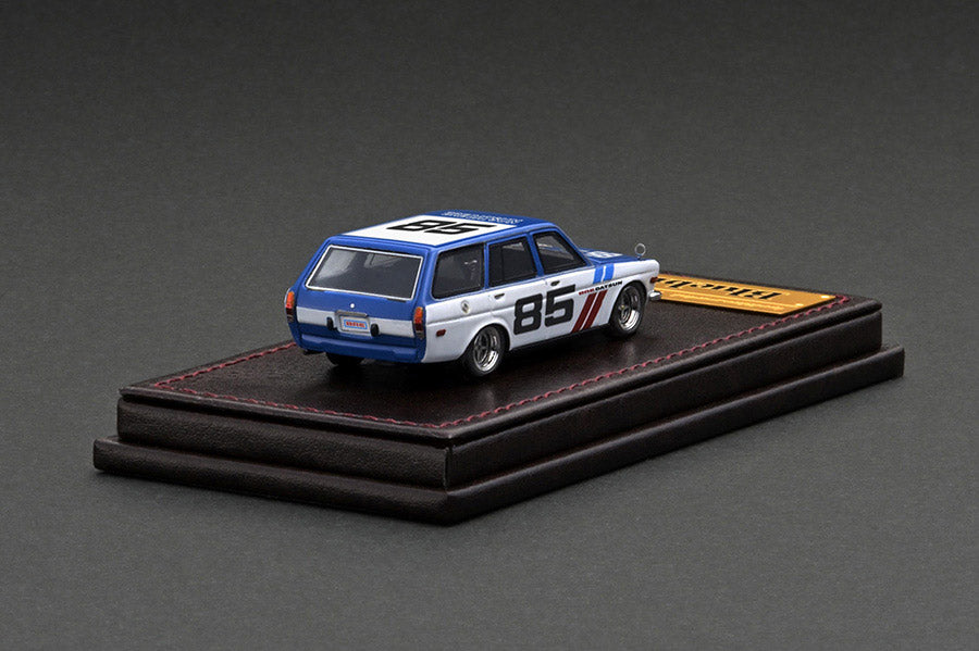 [ Back-order ] ignition model IG2930 1:64 Datsun Bluebird (510) Wagon Blue/White