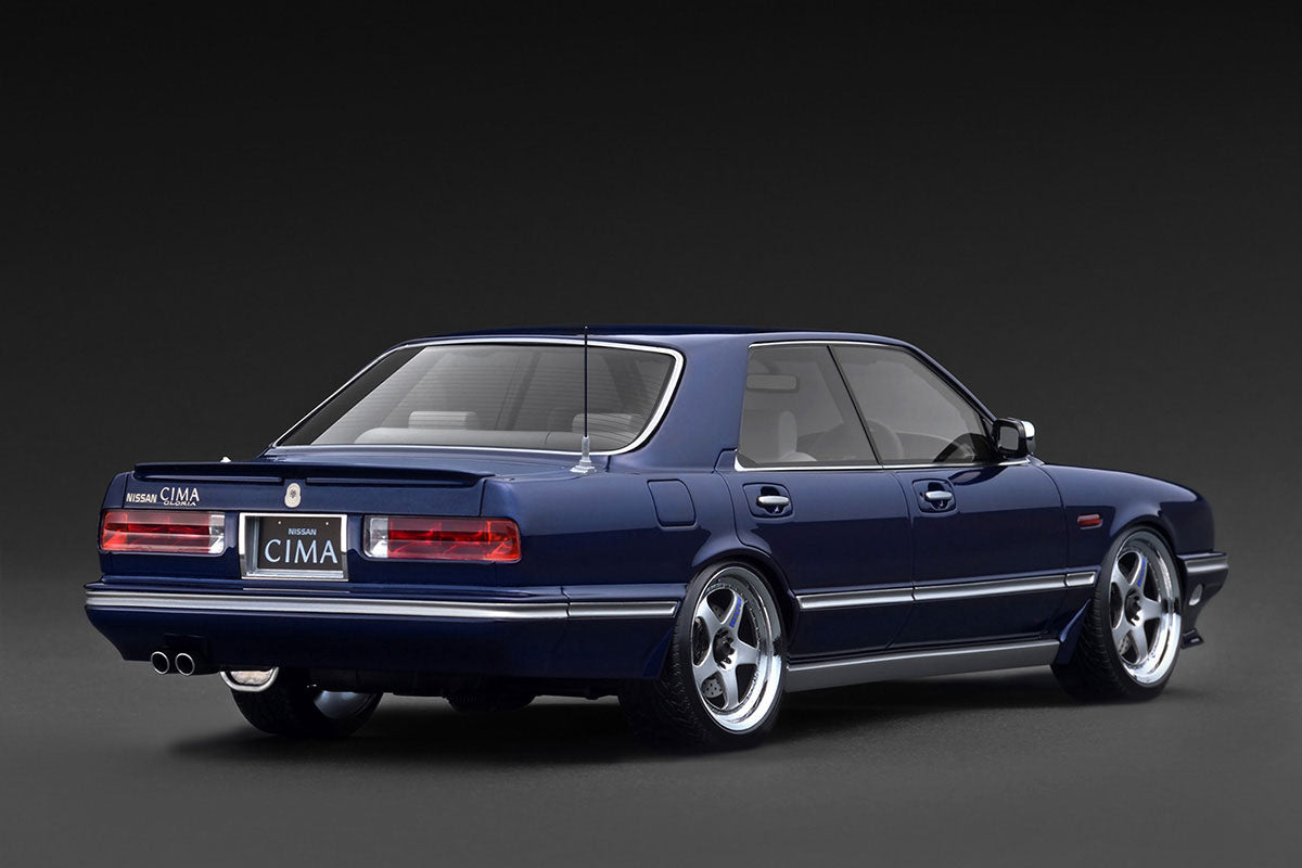 [ Back-order ] ignition model IG3901 1:18 NISSAN GLORIA CIMA Y31 Dark Blue model car