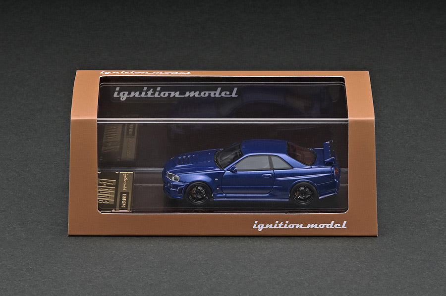 IG2937 ignition model 1:64 Nissan NISMO R34 GT-R Z-tune Bayside Blue