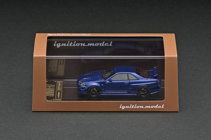 IG2937 ignition model 1:64 Nissan NISMO R34 GT-R Z-tune Bayside Blue