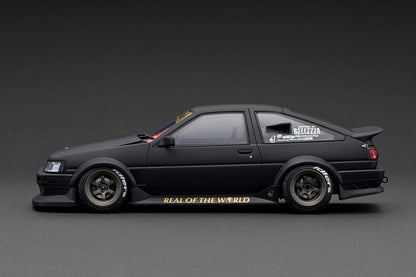 IG2606 ignition model 1:18 RWB AE86 Matte Black Resin