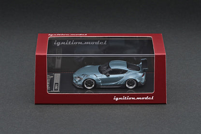 [ Back-order ] ignition model IG2334 1:64 PANDEM Supra (A90) Matte Blue Gray Metallic