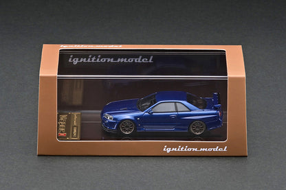 [ Back-order ] ignition model IG2939 1:64 Nissan Skyline GT-R V-spec II (R34) Bayside Blue