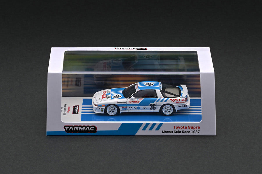 [ Back-order ]  Tarmac Works T64-064-87MGP36 1:64 Toyota Supra MA70 Macau Guia Race 1987 model car