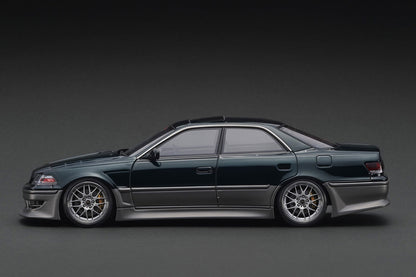 [ Back-order ] ignition model IG3582 1:18 VERTEX JZX100 MARK II Dark Green Metallic Gun Mettalic model car