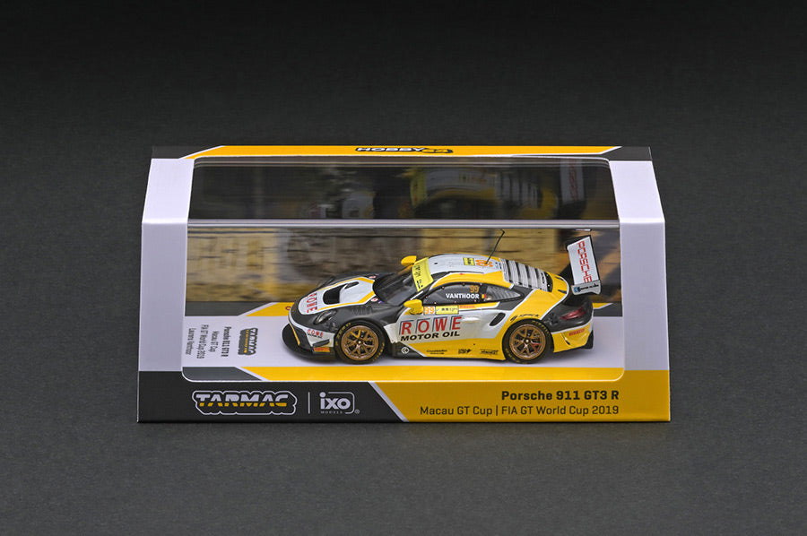 [ Back-order ]  Tarmac Works T64-059-19MGP99 1:64 Porsche 911 GT3 R Macau GT Cup - FIA GT World Cup 2019 model car