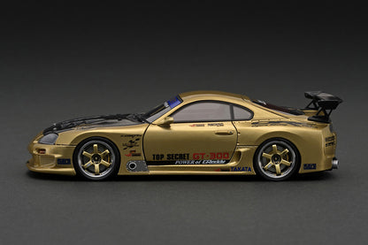 IG2947 ignition model 1:43 Toyota TOP SECRET GT300 Supra (JZA80) Gold resin