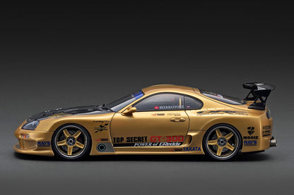 [ Back-order ] ignition model IG3743 1:18 TOP SECRET GT300 Supra A80 Gold model car