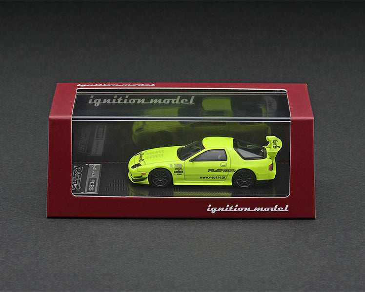 [ Back-order ] ignition model IG2497 1:64 Mazda RX-7 (FC3S) RE Amemiya Yellow Green model car