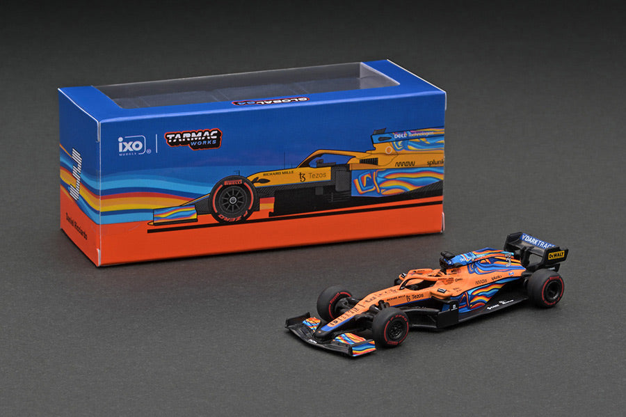 [ Back-order ]  Tarmac Works T64G-F040-DR3 1:64 McLaren MCL35M Abu Dhabi GP 2021 Daniel Ricciardo model car