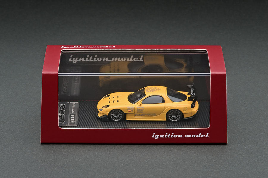 [ Back-order ] ignition model IG2062 1:64 Mazda RX-7 (FD3S) RE Amemiya Matte Yellow