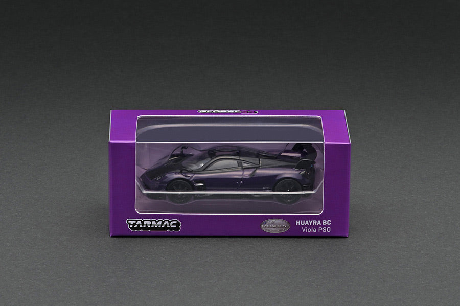 [ Back-order ]  Tarmac Works T64G-TL014-PU 1:64 Pagani Huayra BC Viola PSO model car