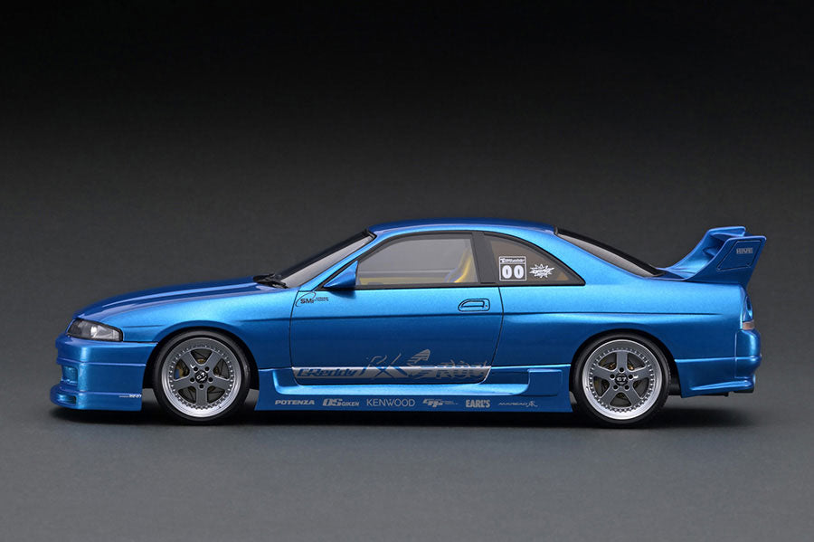 IG3128 ignition model 1:18 GReddy GT-R (BCNR33) Blue Metallic