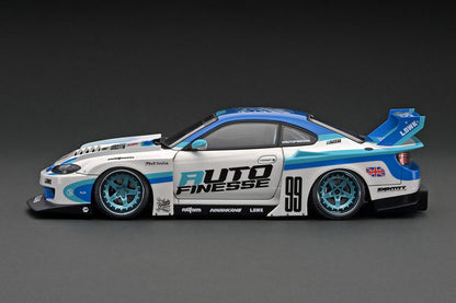 [ Back-order ] ignition model IG2922 1:18 LB-Super Silhouette S15 SILVIA White/Blue model car