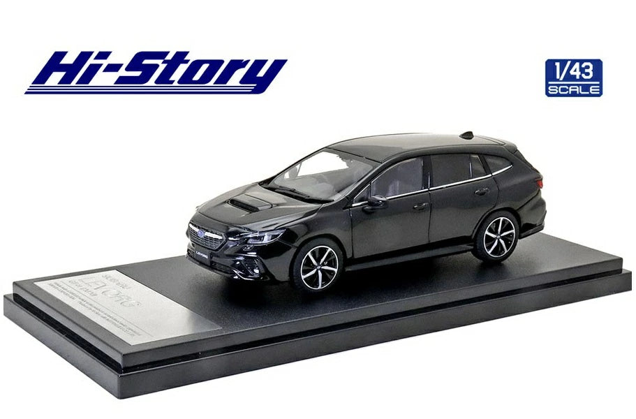 [ Back-order ] Hi-Story HS330BK 1:43 SUBARU LEVORG GT-H 2020 Crystal Black Silica Diecast model car