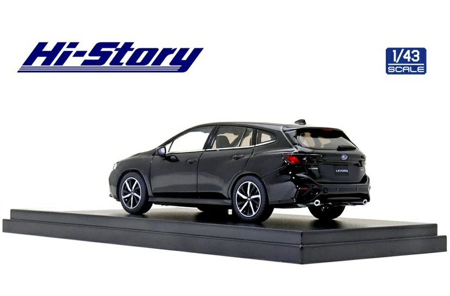[ Back-order ] Hi-Story HS330BK 1:43 SUBARU LEVORG GT-H 2020 Crystal Black Silica Diecast model car