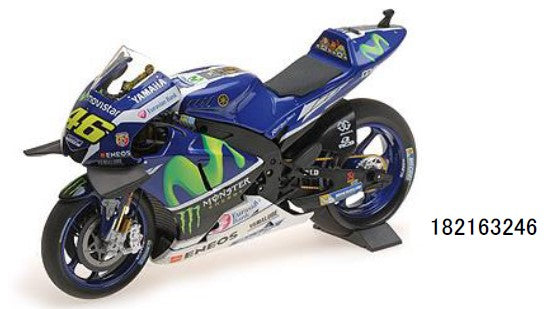 182163246 MINICHAMPS 1:18 YAMAHA YZR-M1 MOVISTAR V Rossi Catalunya Moto GP 2016