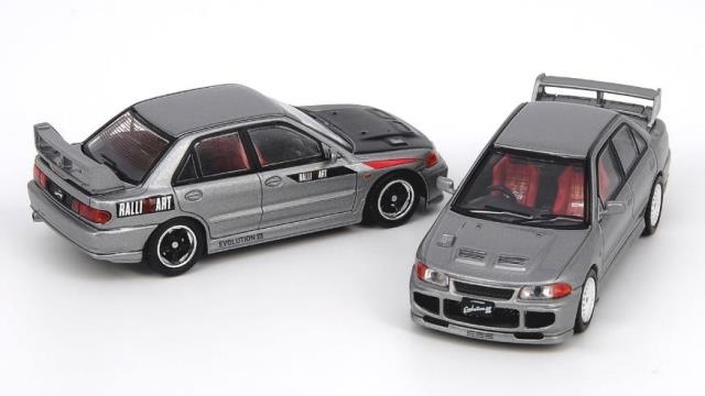 IN64-EVO3-MG INNO MODELS 1:64 Mitsubishi Lancer Evolution 3 GSR Metallic Gray