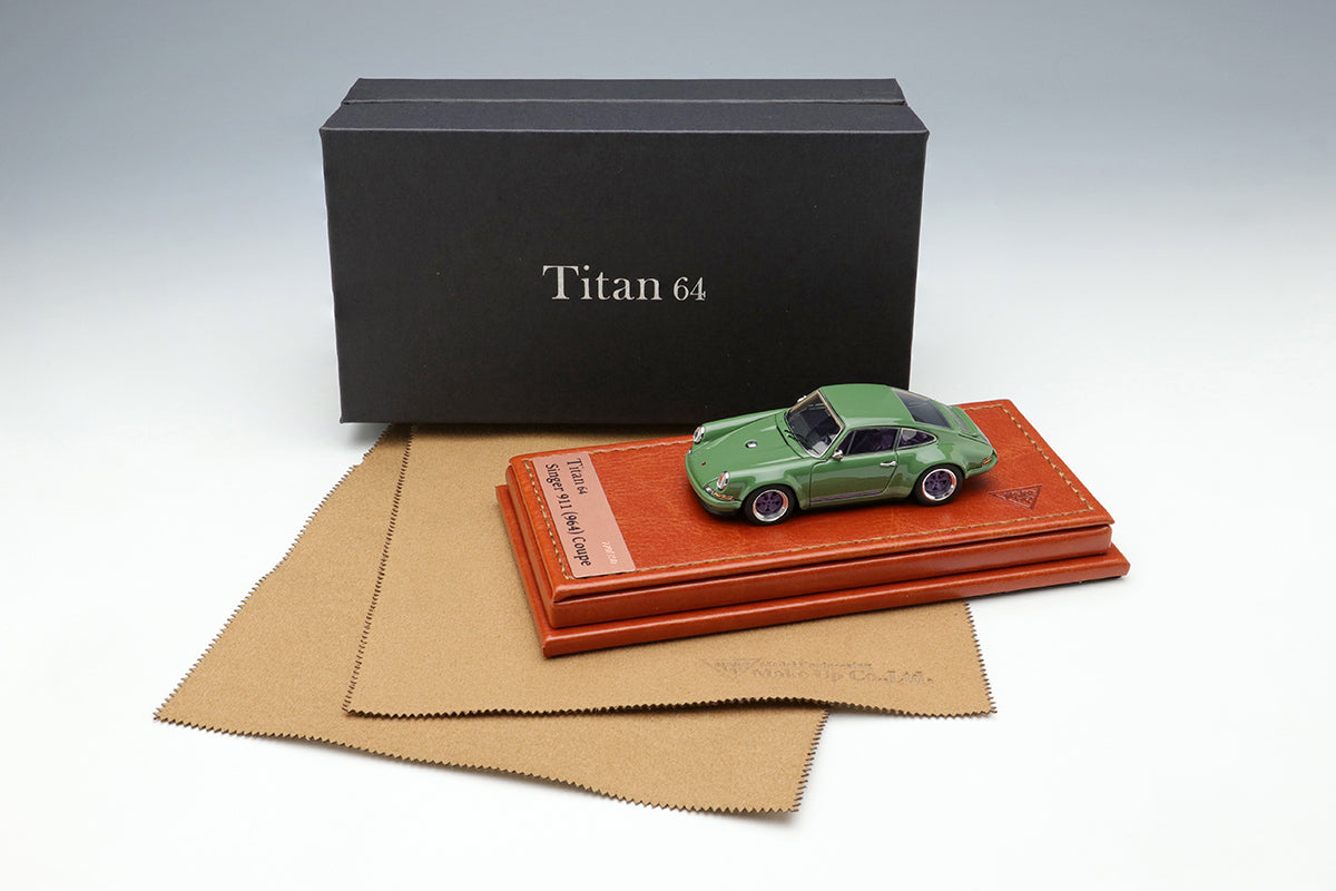 TM001I MakeUp Titan64 1:64 Singer 911 (964) Coupe Moss Green