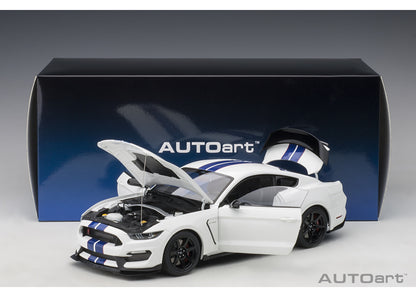 72931 AUTOart 1:18 Ford Shelby GT350R White / Blue Stripes