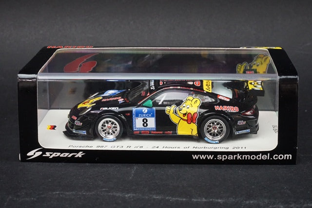 1:43 SPARK SG028 Porsche 997 GT3 R Nurburgring 24h 2011 #8 model car