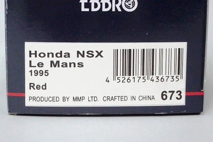 1:43 EBBRO 43673 Honda NSX Le Mans 1995 #84 Red