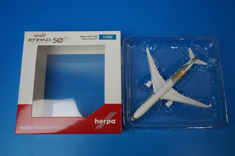 1:500 A350-1000 ETIHAD UAE 50th Anniversary A6-XWB 536622 Herpa