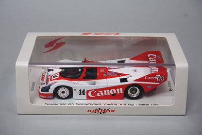 1:43 KID BOX x SPARK SKB43012 Porsche 956 GTi ENGINEERING Canon #14 Fuji 1984