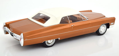 KKDC180317 KK scale 1:18 Cadillac DeVille with Softtop 1967 Gold Brown Metallic