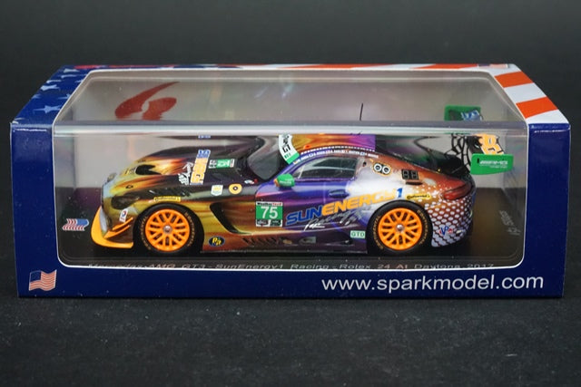 1:43 SPARK  US030 Mercedes-AMG GT3 SunEnergy1 Racing Rolex 24 At Daytona 2017 #75