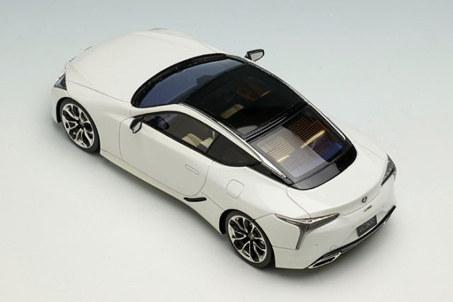 EM558A Makeup EIDOLON 1:43 Lexus LC500 "L Package" 2017 White Nova Glass Flake