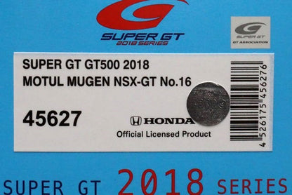 1:43 EBBRO 45627 MOTUL MUGEN NSX-GT Super GT GT500 2018