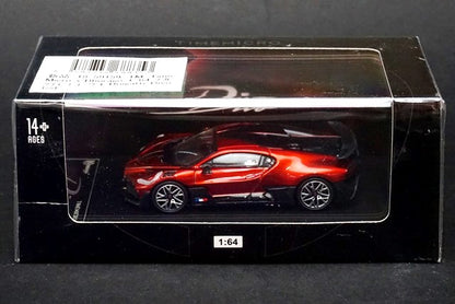 18-59159 TM Time Micro x Bburago 1:64 Bugatti Divo Red model car