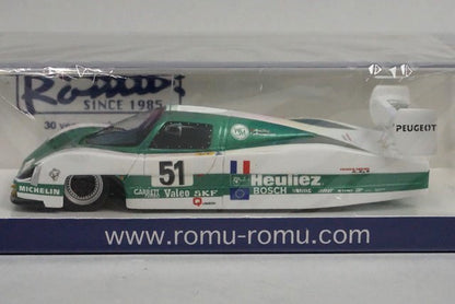 1:43 SPARK ROMU011 WM P88 Peugeot LeMans 1988 405km/h