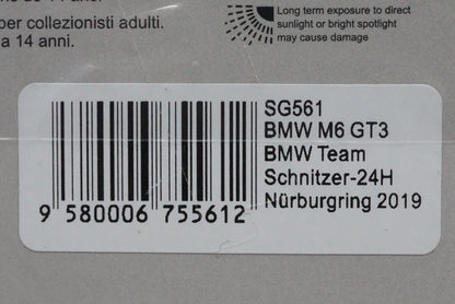 1:43 SPARK SG561 BMW M6 GT3 BMW Team Schnitzer Nurburgring 24h 2019 #42