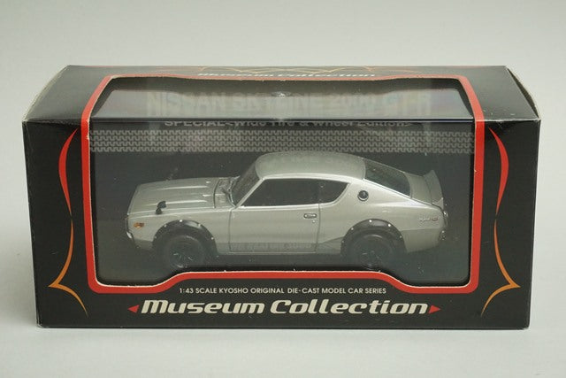 1:43 KYOSHO 03116S Nissan Skyline 2000GT-R (KPGC110) Wide Wheel Silver