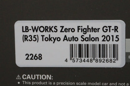 1:43 ignition model IG2268 LB-WORKS Zero Fighter GT-R R35 Tokyo Auto Salon 2015 with Wataru Kato Figure Online Limited