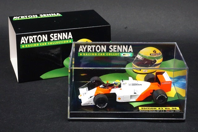 1:43 MINICHAMPS 540874399 McLaren Honda MP4-3 A.Senna Test Car 1987 ASC No.26