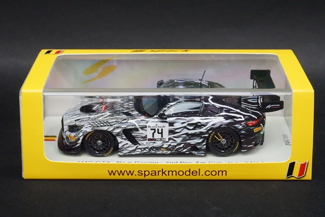 1:43 SPARK SB268 Mercedes AMG GT3 Ram Racing 2nd Pro-Am Cup class SPA 24h 2019 #74