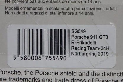 1:43 SPARK SG549 Porsche 911 GT3R Frikadelli Racing Team Nurburgring 24h 2019 #31