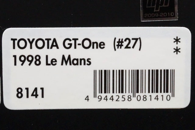 1:43 HPI 8141 Toyota GT-One 1998 Le Mans #27 Ukyo Katayama/Torio Suzuki/Keiichi Tsuchiya