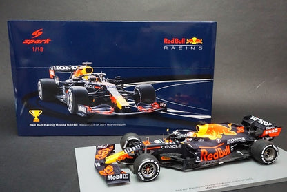 1:18 SPARK 18S601 Red Bull Racing Honda RB16B German GP 2021 Winner #33 M.Verstappen