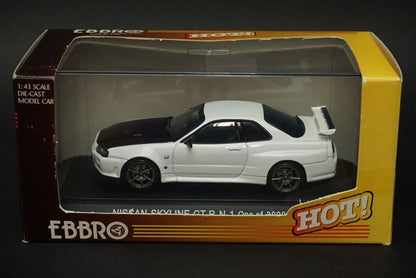 1:43 EBBRO 43300 Nissan Skyline GT-R R34 V-spec II N-1 White